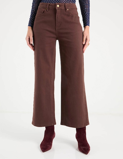 Jeans capri wide leg para mujer 1