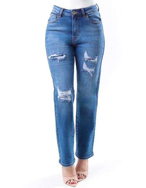 Jeans straight para mujer 1