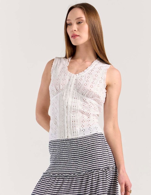 Blusa sin manga para mujer 1