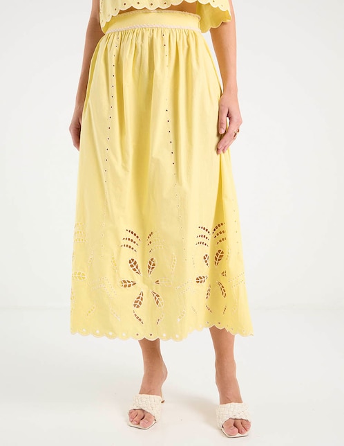 Falda crop Petite Studio con pretina