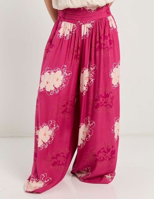 Pantalón relaxed Map wide leg para mujer
