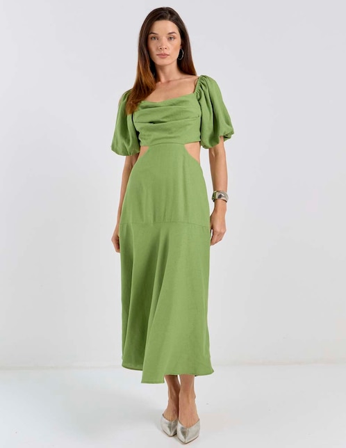 Vestido crop casual Map para mujer