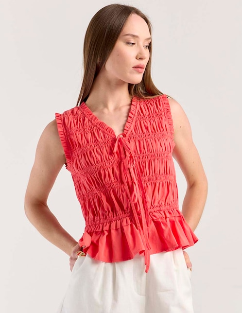 Blusa sin manga para mujer 1