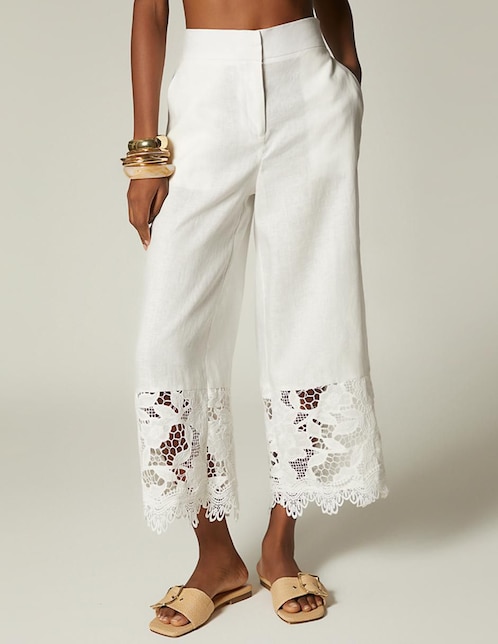 Pantalón relaxed amplio para mujer