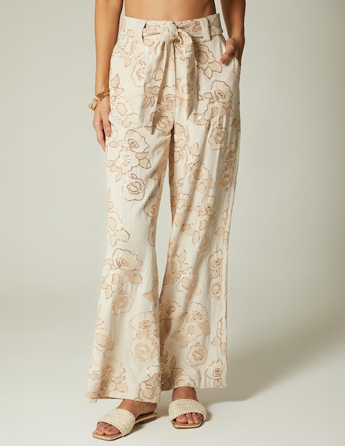 Pantalón relaxed amplio para mujer