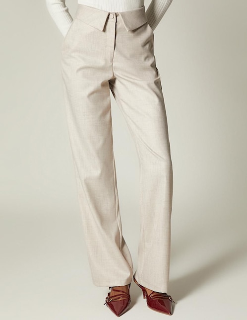 Pantalón de vestir straight para mujer