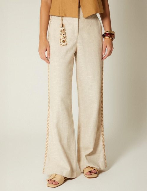 Pantalón relaxed amplio para mujer