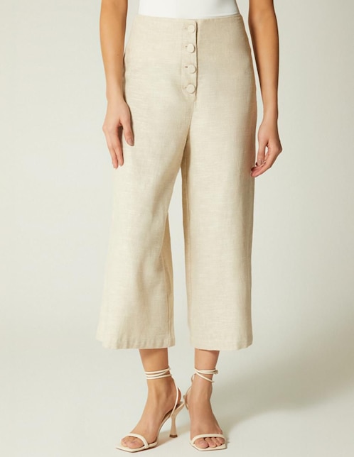 Pantalón capri Studio F straight para mujer