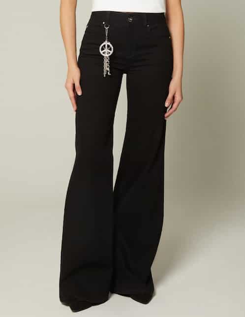Jeans campana Studio F corte cintura para mujer