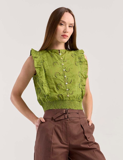 Blusa manga corta para mujer 1