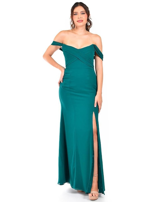 Vestido maxi de fiesta Roman Fashion escote corazón