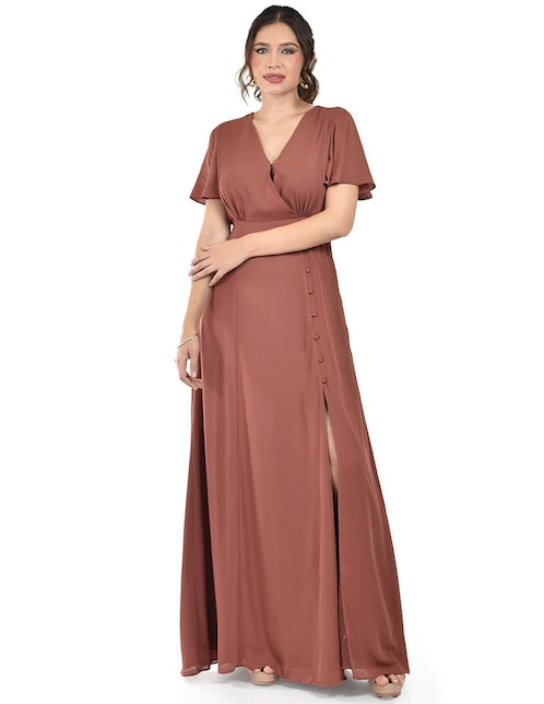 Vestido maxi de fiesta Roman Fashion escote V