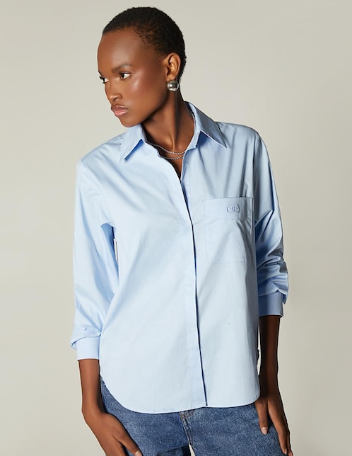 Blusa manga larga para mujer