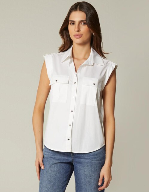 Blusa manga cap para mujer