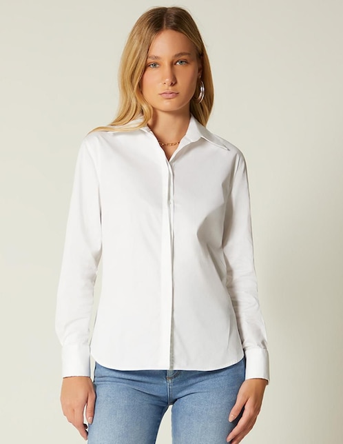 Blusa Studio F manga larga para mujer