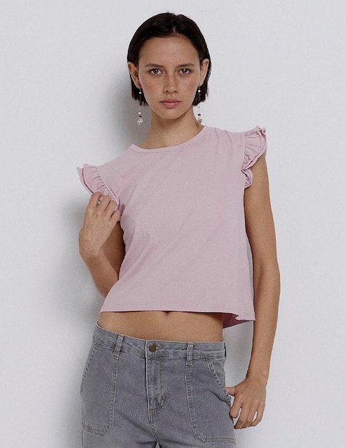Blusa manga corta para mujer 1