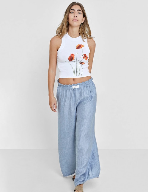Playera cuello redondo para mujer 1