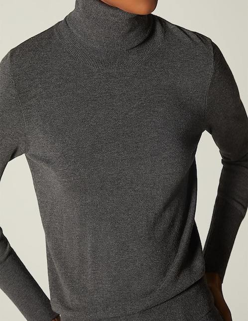 Suéter cuello tortuga para mujer