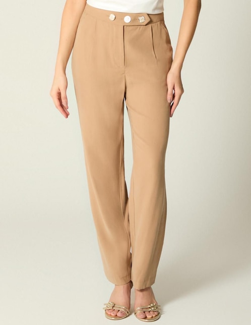 Pantalón chino Studio F straight para mujer