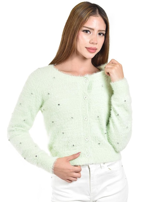 Suéter cuello redondo para mujer 1