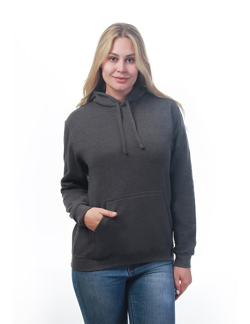 Sudadera con capucha y bolsa Básicos para mujer 1