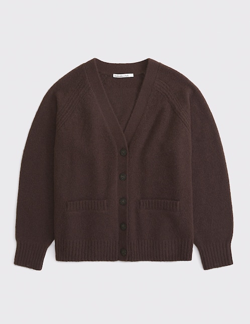Suéter Abercrombie cuello V para mujer