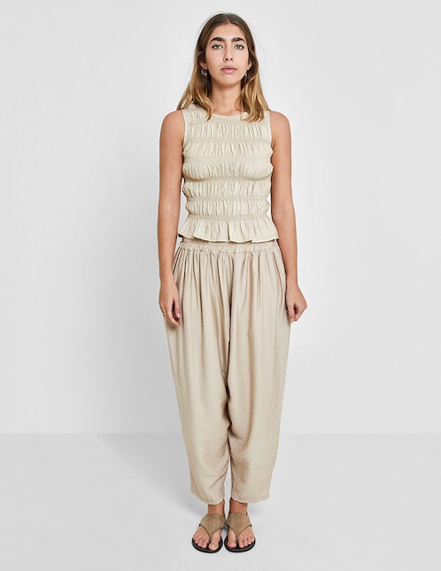 Pantalón coulotte amplio para mujer 1