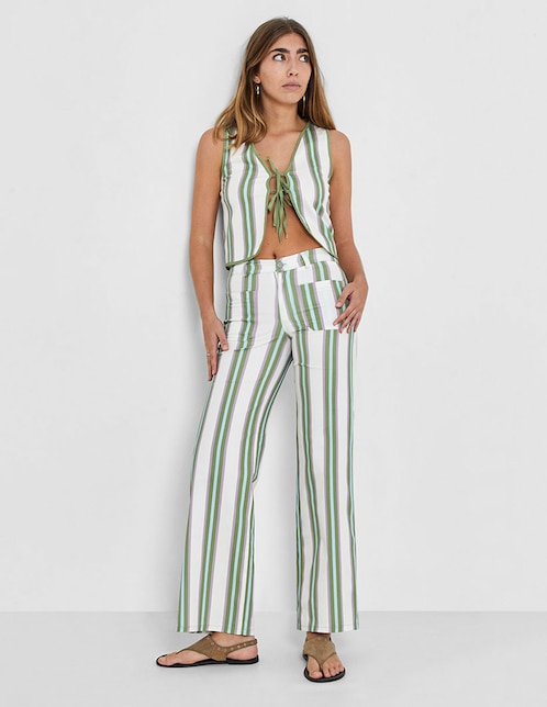 Pantalón relaxed straight para mujer 1