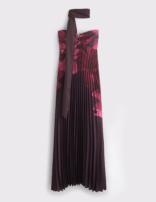 Vestido maxi fiesta Abercrombie & Fitch escote corazon