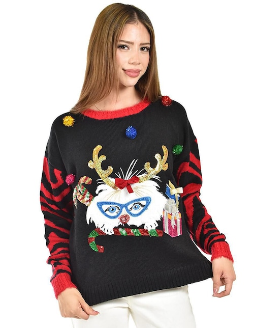Suéter Roman Fashion cuello redondo para mujer
