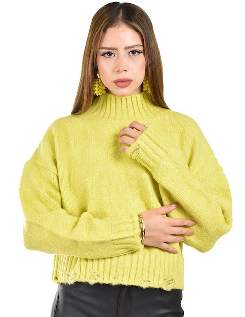 Suéter Roman Fashion cuello alto para mujer