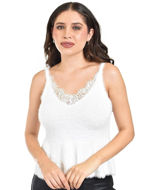 Blusa Roman Fashion sin manga para mujer