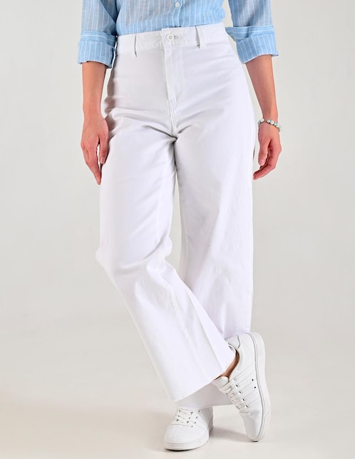 Jeans straight corte cintura para mujer 1