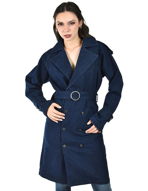 Gabardina con bolsillos para mujer 1