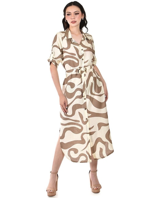 Vestido midi casual Roman Fashion para mujer