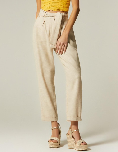 Pantalón chino Studio F straight para mujer