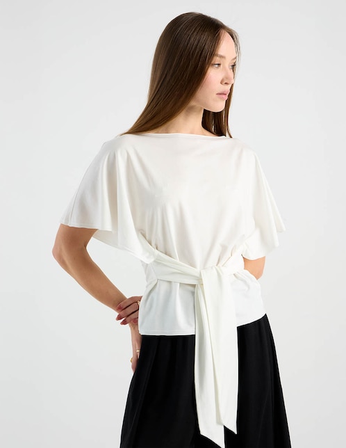 Playera manga corta cuello redondo para mujer 1