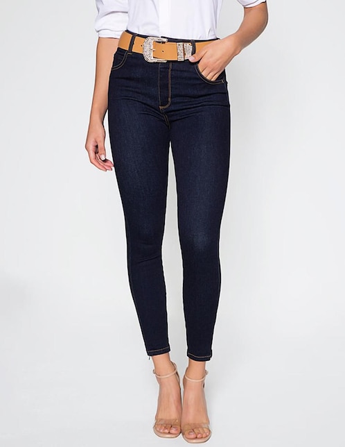 Jeans capri ultra slim Studio F para mujer