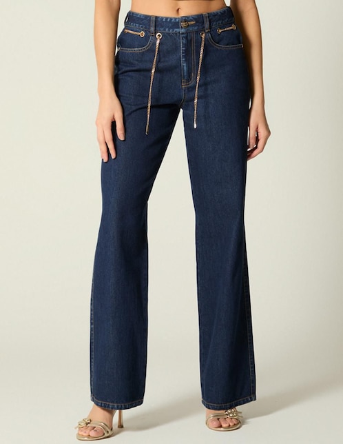 Jeans boot Studio F Prodigy Denim Luxury Chain para mujer