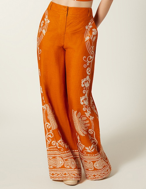 Pantalón relaxed Studio F Palmeras del Desierto relajado para mujer