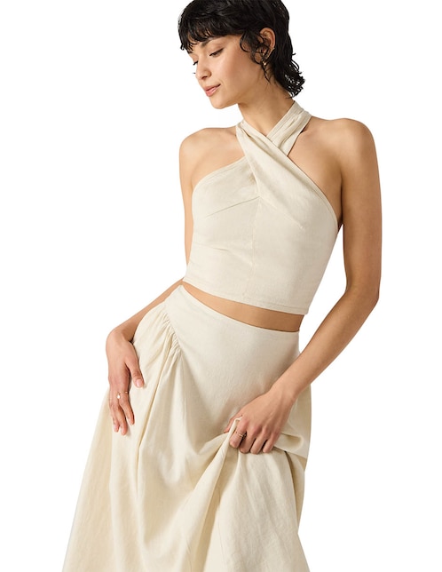 Top Steve Madden cuello halter tirante cruzado