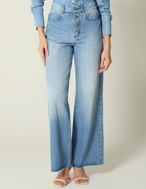 Jeans relaxed palazzo Studio F Lima para mujer