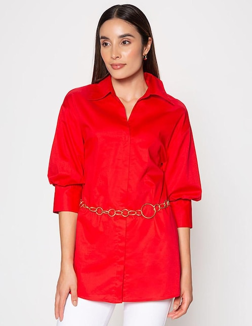 Blusa Studio F manga 3/4 para mujer