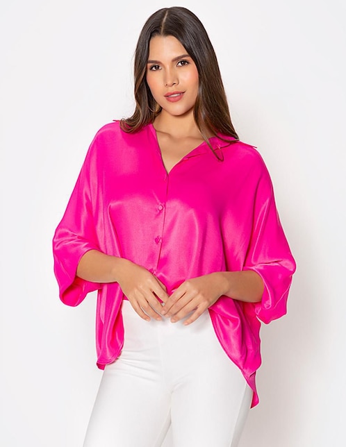 Blusa Studio F manga 3/4 para mujer