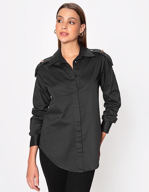 Blusa manga larga para mujer
