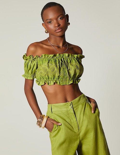 Top Studio F cuello bardot