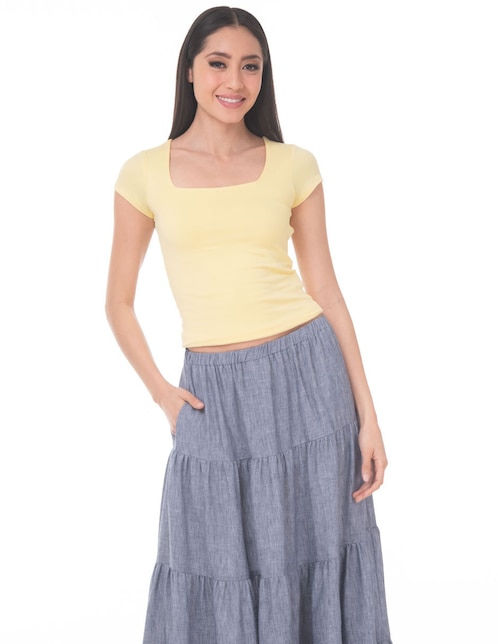 Blusa manga corta para mujer 1