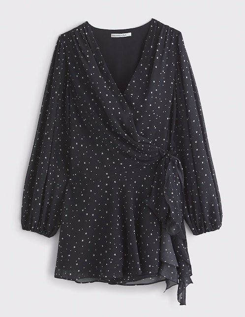 VESTIDO ABERCROMBIE & FITCH, G, NEGRO