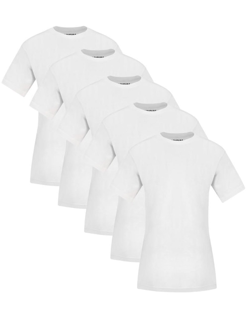 Set playera manga corta Indicum Denim cuello redondo para mujer