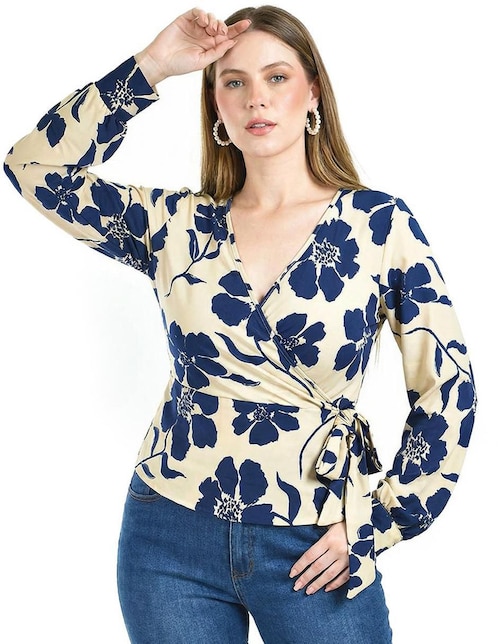 Blusa Roman Fashion manga larga para mujer